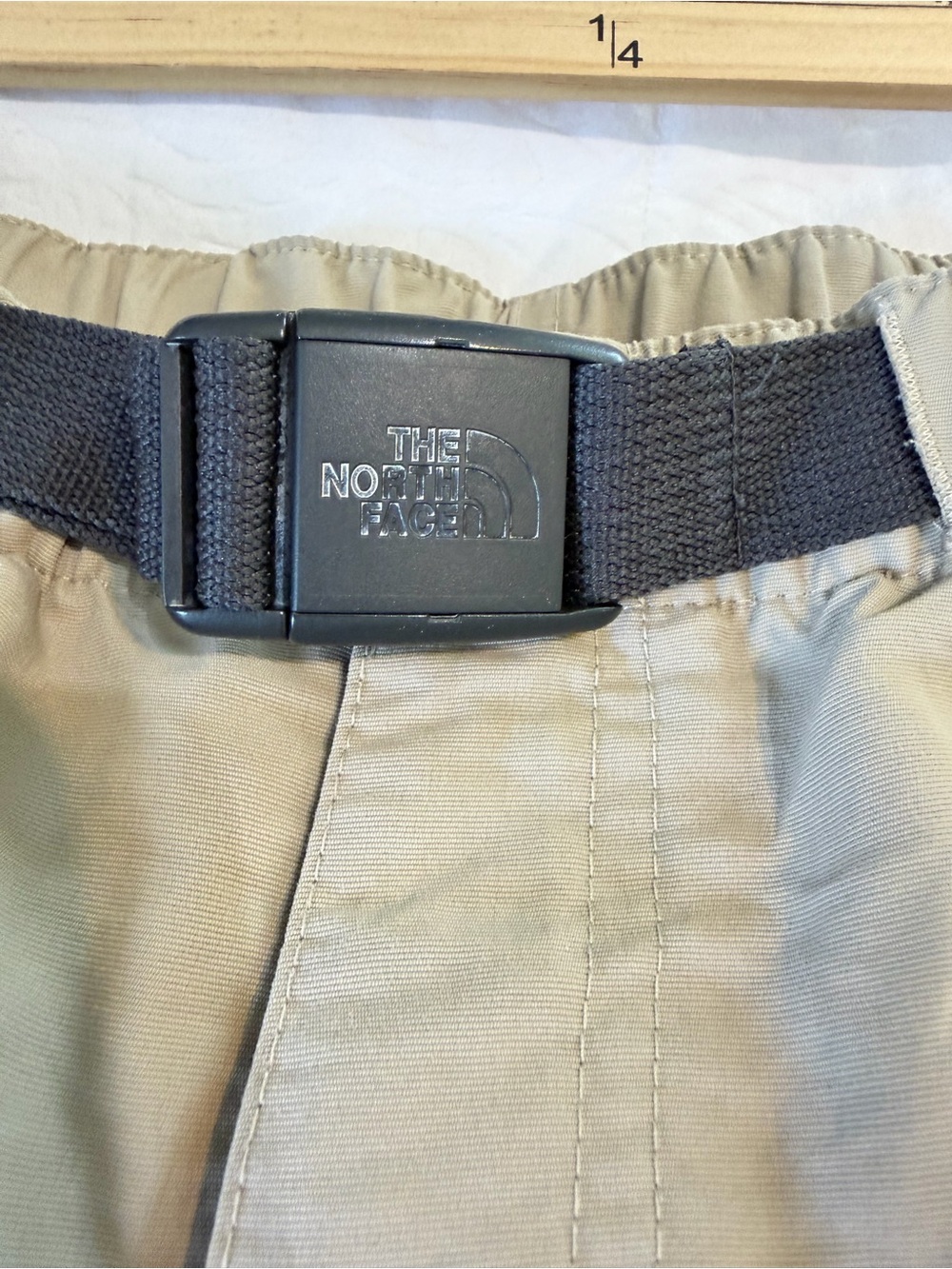 The North Face Cargo Shorts Mens Medium Khaki Hiking Utility Belted Outdoor - Picture 5 of 10